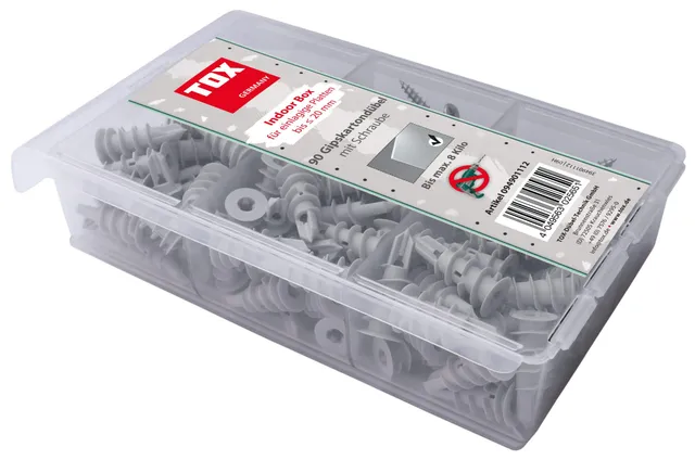 tox-indoor-box-spiral-32-gipskartond-bel-sortiment-mit-schrauben-180-teilig image 1
