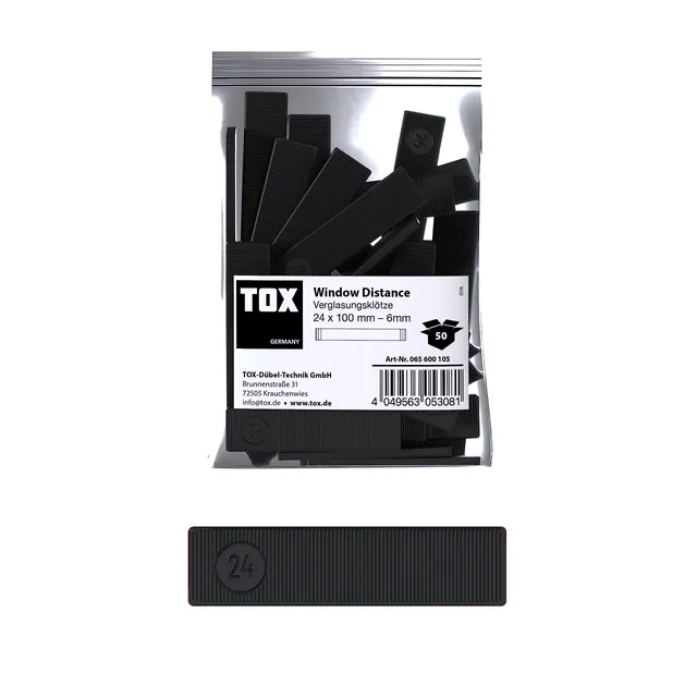 tox-window-distance-verglasungsklotz-24-x-100-x-6-mm-50-st-ck-polypropylen image 1
