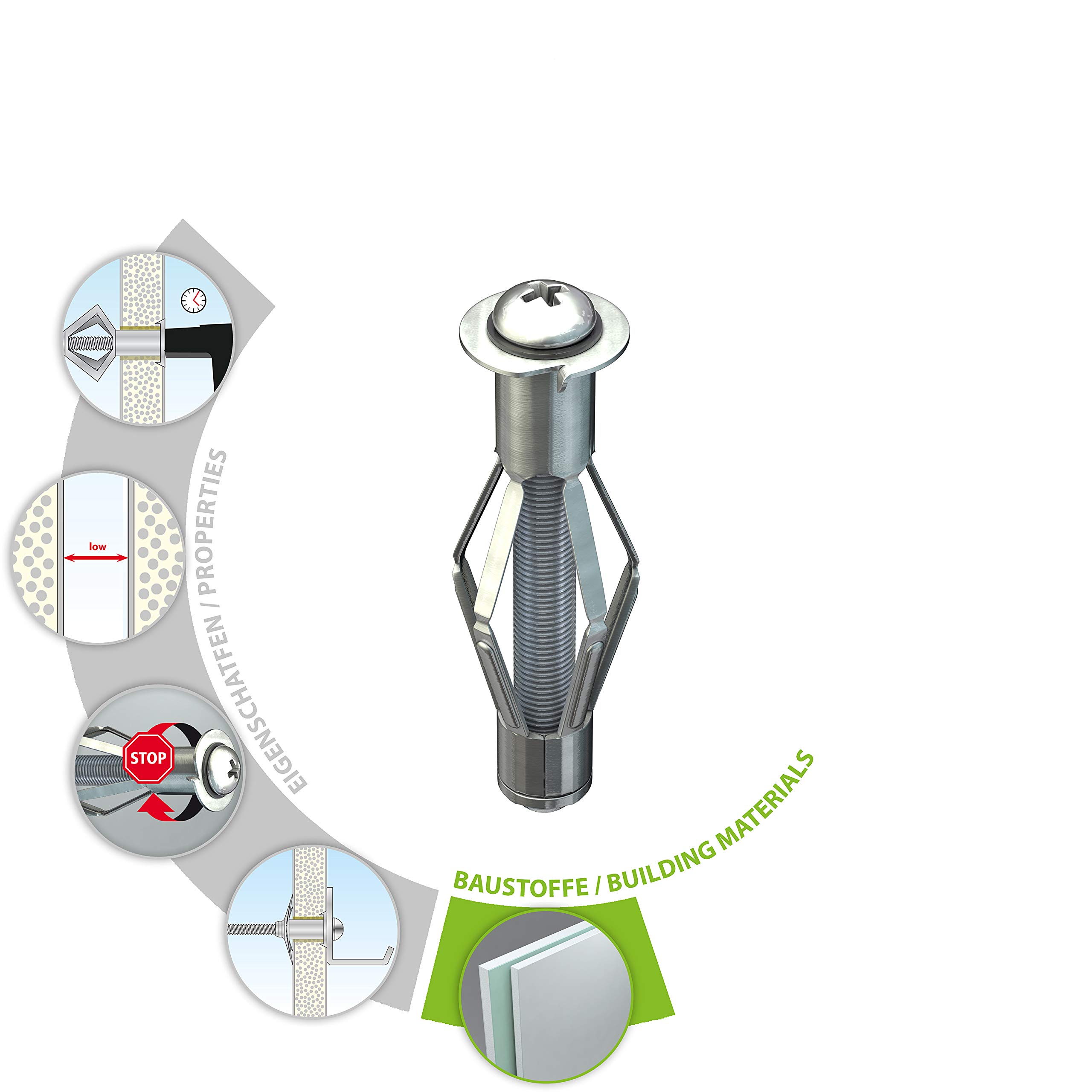 tox-acrobat-m5x65-metall-hohlraumd-bel-mit-schraube-4-st-ck image 3