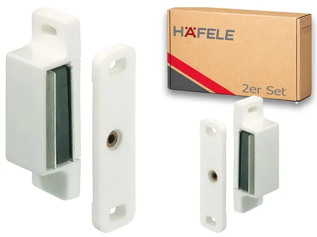 h-fele-246-26-711-magnetverschluss-3-4-kg-wei-kunststoff-zum-schrauben-2-st-ck image 1