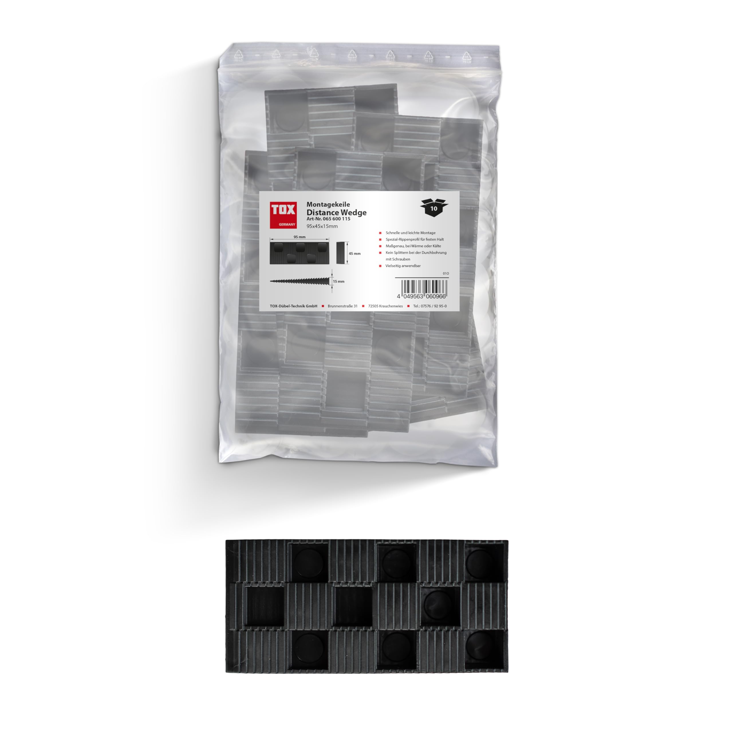 tox-montagekeile-distance-wedge-90-x-45-x-15-mm-10-st-ck image 1