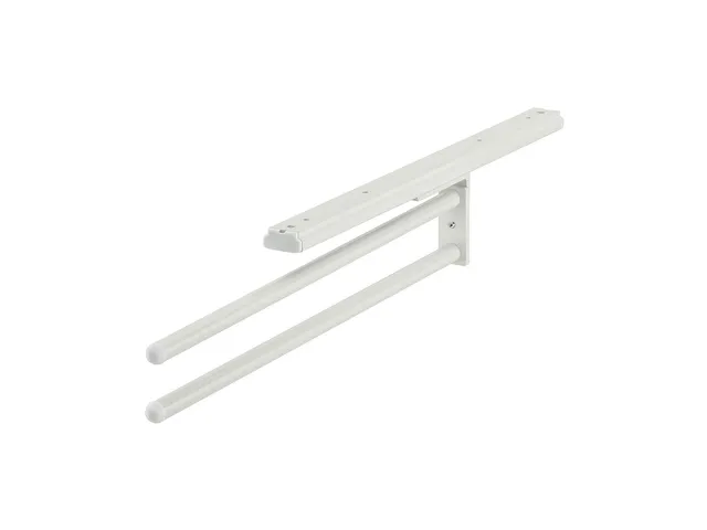 h-fele-510-50-725-handtuchhalter-mit-2-stangen-450-mm-wei-320-mm-ausziehbar-90-s image 1