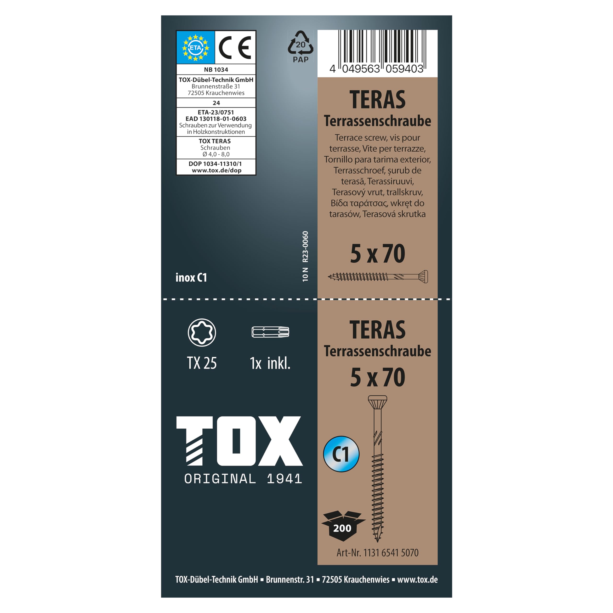 tox-teras-terrassenschrauben-5-0-x-70-mm-c1-edelstahl-tx25-200-st-ck image 4
