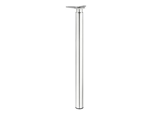 h-fele-635-28-942-tischbein-zylindrisch-705-mm-wei-aluminium-h-henverstellbar image 1