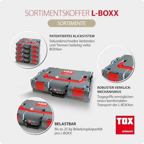 tox-sortimentskoffer-l-boxx-set-2-st-ck-grau-rot-mit-8-mulden-einsatz image 6