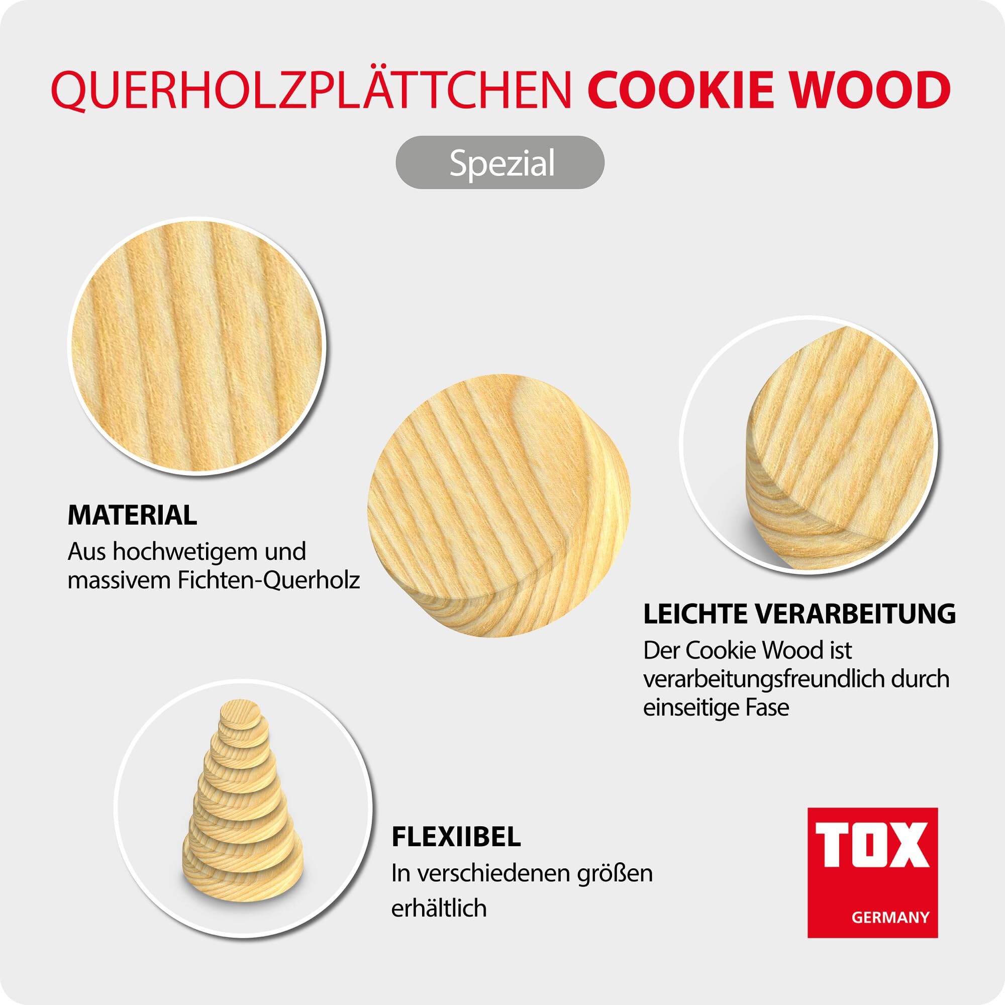tox-cookie-wood-querholzpl-ttchen-set-225-tlg-15-20-25-30-mm-fichte image 2