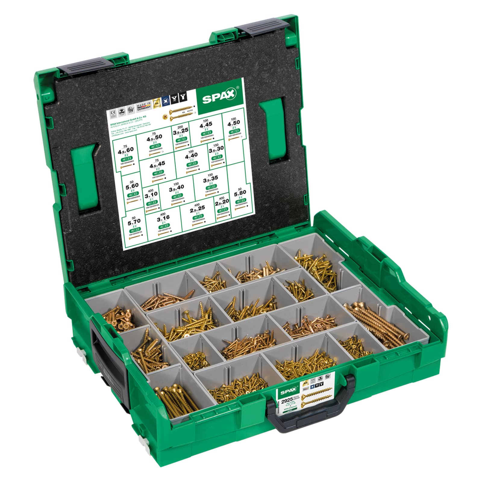 spax-montagekoffer-l-boxx-yellox-schrauben-set-2-930-teilig-z1-z3 image 3