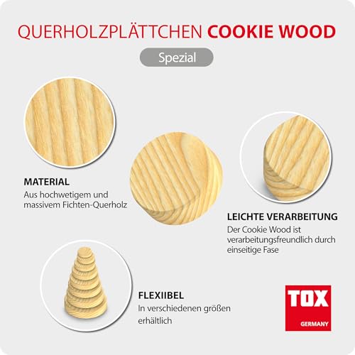 tox-cookie-wood-querholzpl-ttchen-set-225-tlg-15-20-25-30-mm-fichte image 7