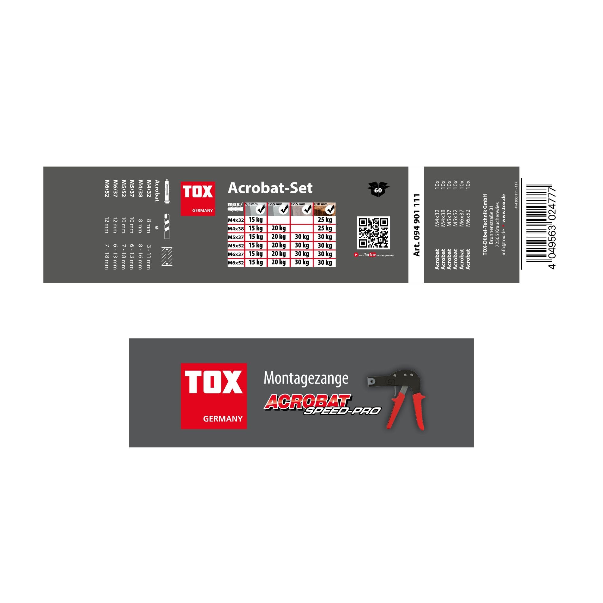 tox-acrobat-set-hohlraumd-bel-60-tlg-montagezange-speed-plus image 6