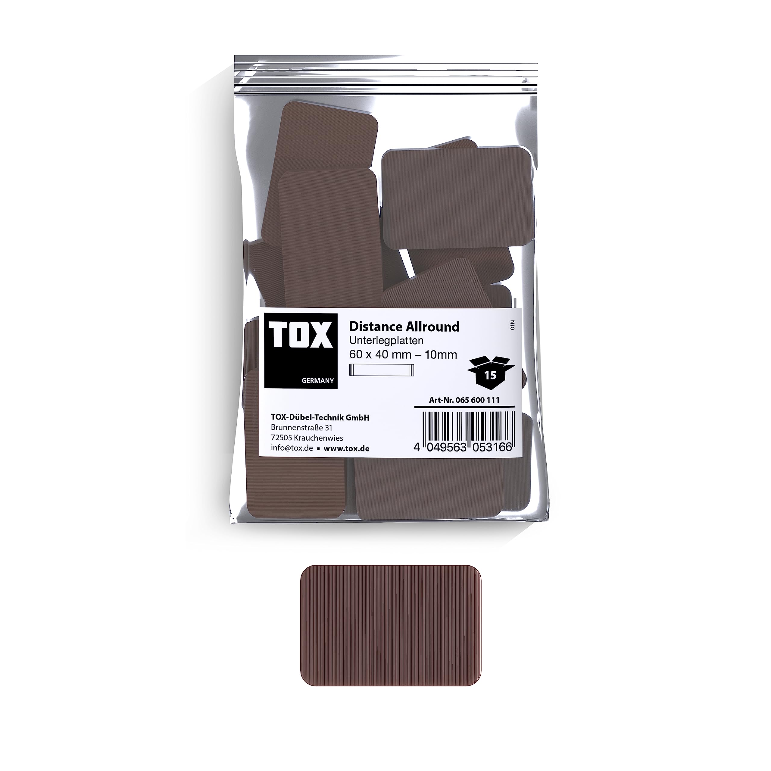 tox-distance-allround-unterlegplatte-60-x-40-x-10-mm-15-st-ck-polypropylen image 1