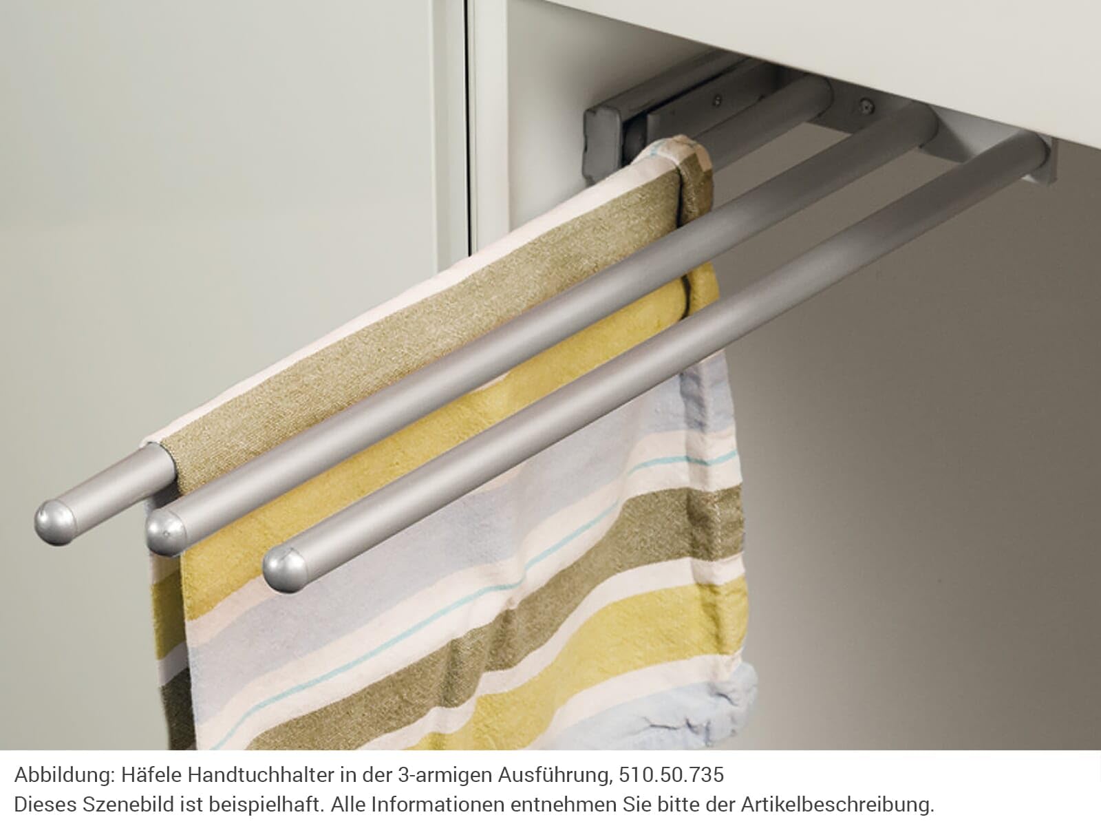 h-fele-510-50-735-handtuchhalter-mit-3-stangen-450-mm-wei-zur-seiten-obermontage image 2