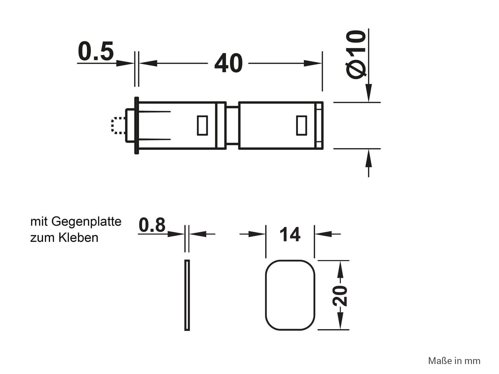 h-fele-metalla-510-push-356-06-461-magnet-druckschn-pper image 3