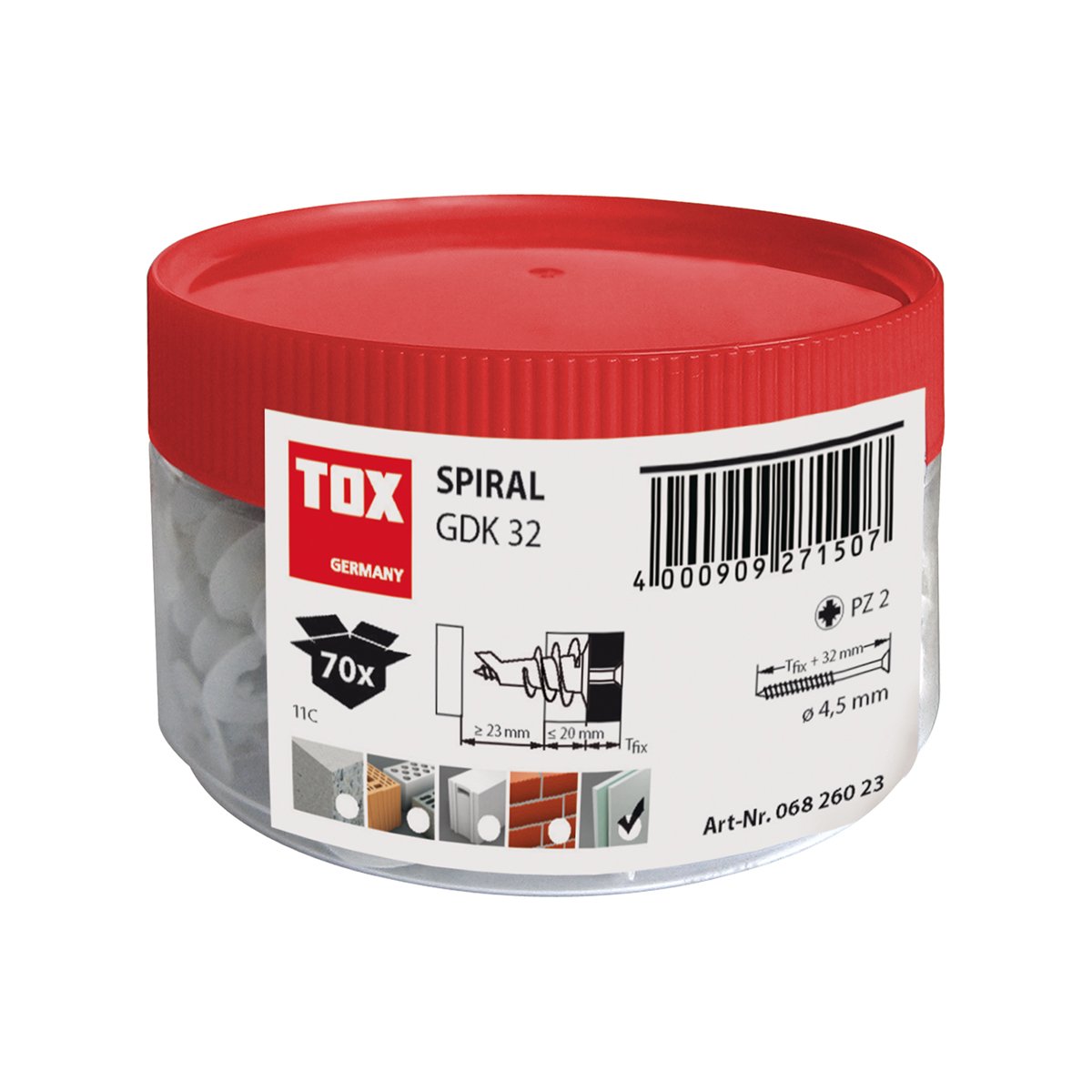 tox-gipskartond-bel-spiral-32-glasfaserverst-rkt-70-st-ck image 2