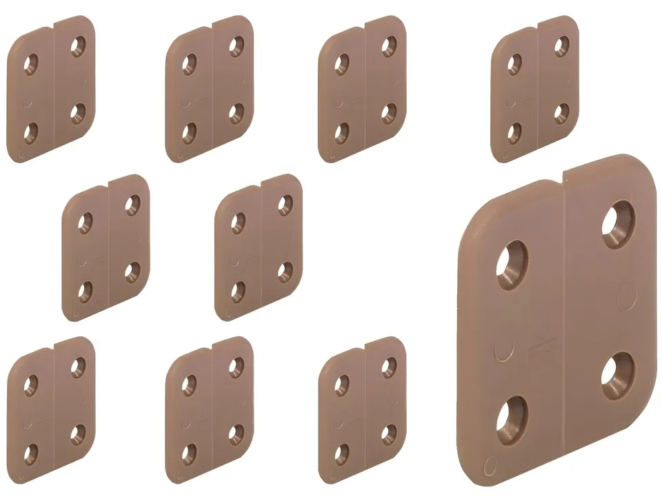 h-fele-351-93-125s1-gelenkloses-scharnier-braun-100er-pack-zum-schrauben image 1