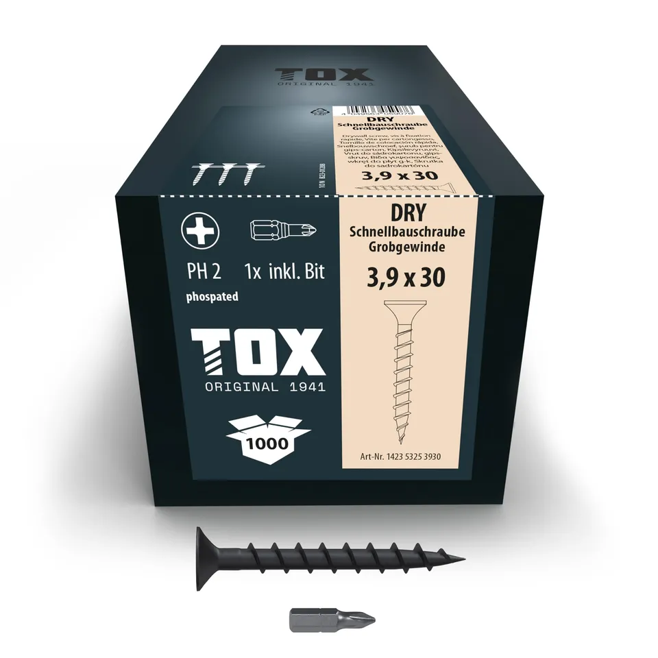 tox-dry-gg-3-9x30-schnellbauschrauben-magaziniert-ph2-1-000-st-ck image 1