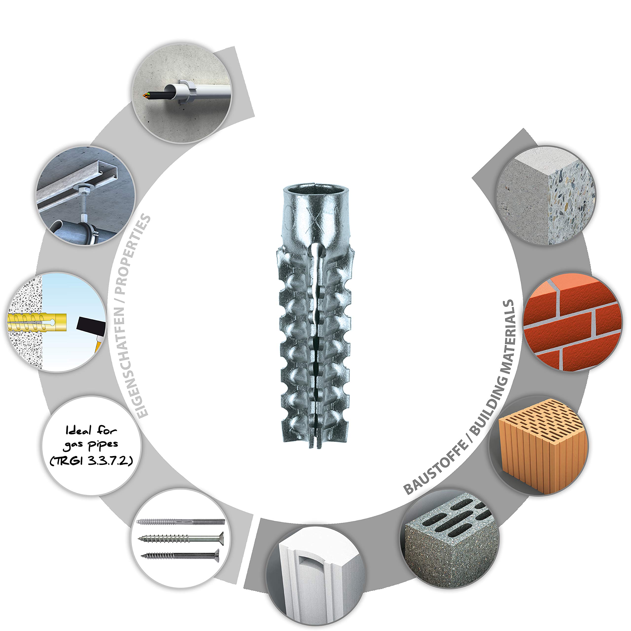 tox-tiger-6-32-metallkrallend-bel-verzinkt-100-st-ck image 3