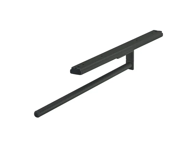 h-fele-handtuchhalter-510-50-315-mit-1-stange-ausziehbar-schwarz image 1