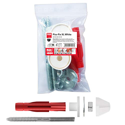 tox-piss-fix-xl-white-urinalbecken-befestigung-mit-tri-d-bel-1-set image 7