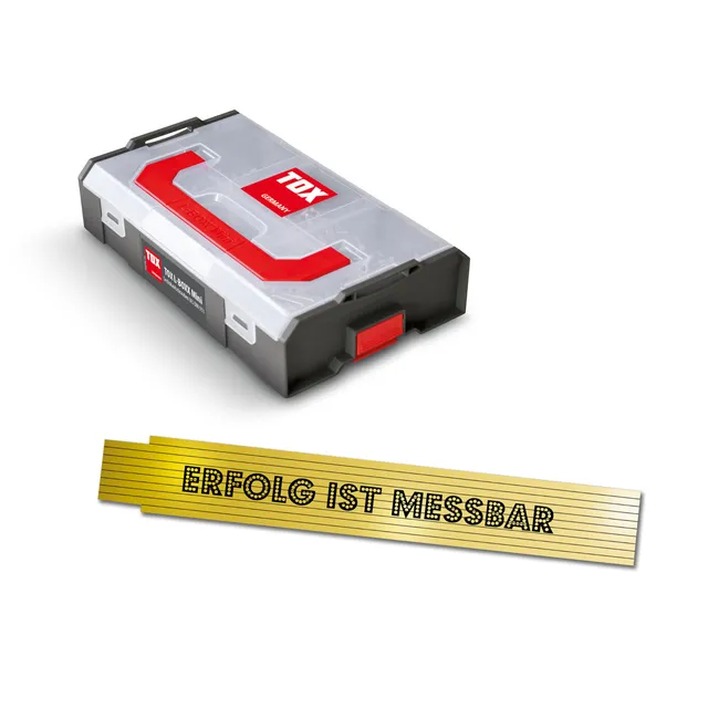 tox-l-boxx-mini-sechskantschrauben-set-din-933-m8-m10-90-teilig-meterstab-2m image 1