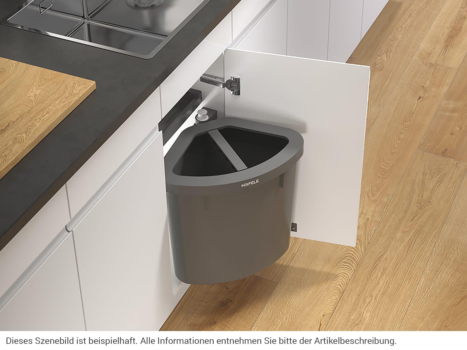 h-fele-abfallsammler-501-93-404-25-liter-f-r-dreht-ren-ab-40-cm image 2