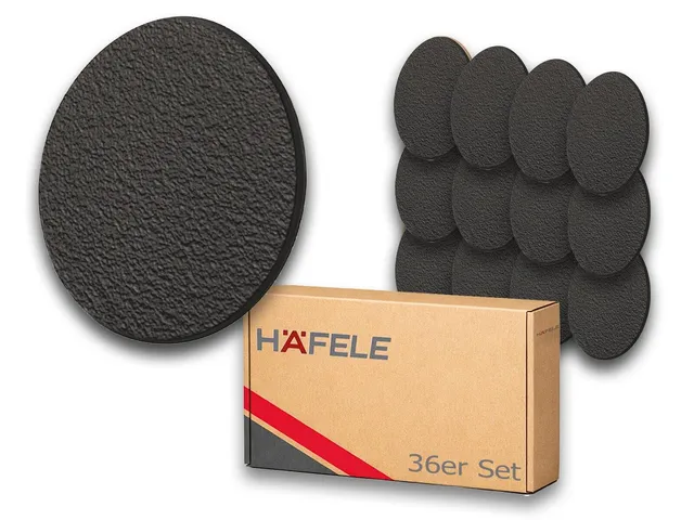 h-fele-045-25-300s1-abdeckkappe-minifix-18-mm-schwarz-selbstklebend-36-st-ck image 1