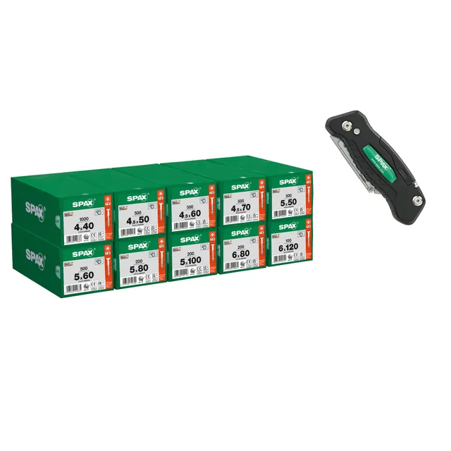 spax-heimwerker-schrauben-set-4200-teilgewinde-schrauben-inkl-multitool image 1