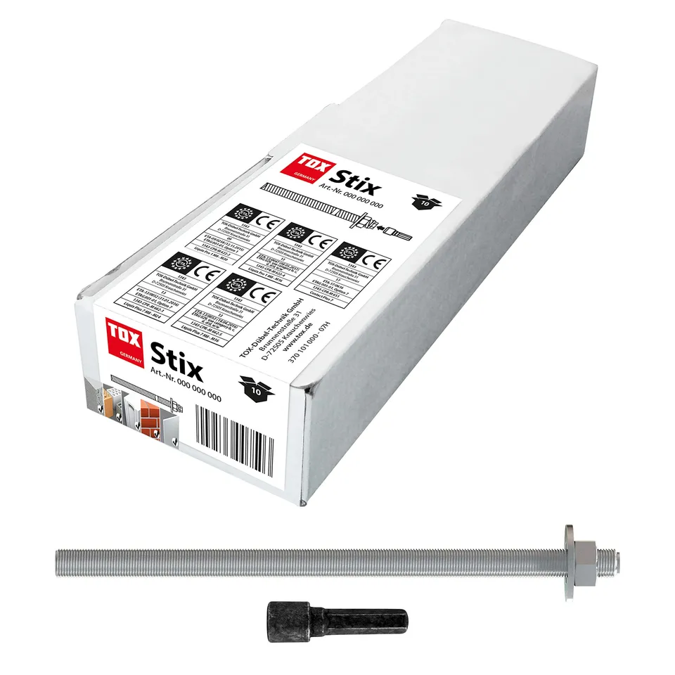 tox-gewindestange-stix-vz-m10-x-130-verzinkt-10-st-ck-mit-muttern image 1