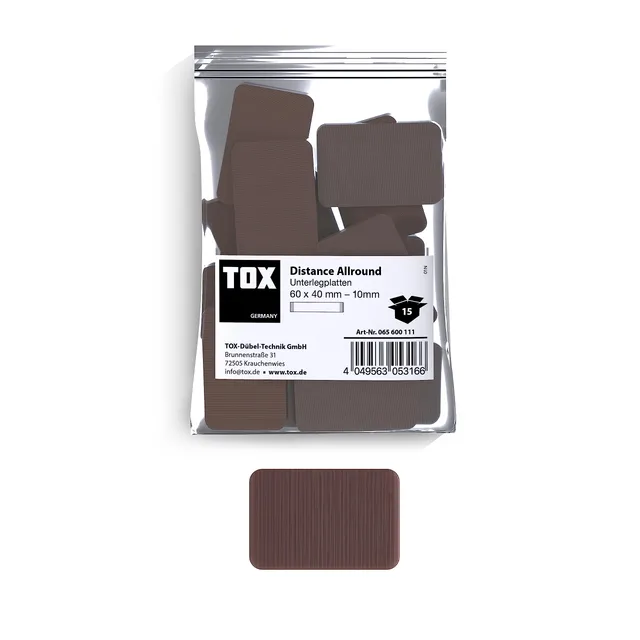 tox-distance-allround-unterlegplatte-60-x-40-x-10-mm-15-st-ck-polypropylen image 1