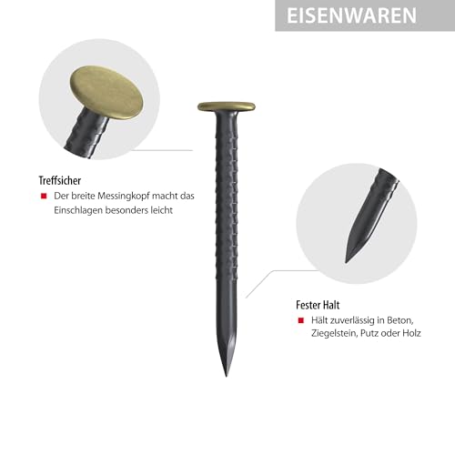 tox-home-classic-bildernagel-set-2-0x20-25-30-mm-mit-messingkopf-schlosserhammer image 8