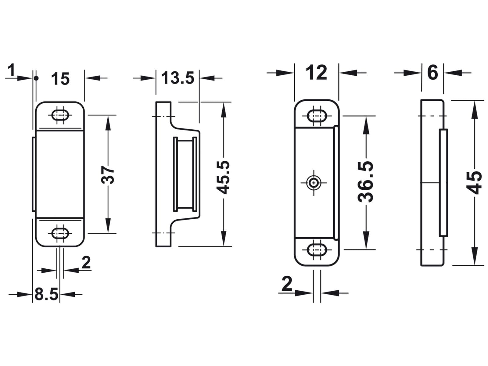 h-fele-246-29-116-magnetverschluss-m-bel-magnet-4-5-kg-kunststoff-braun-zum-schr image 2
